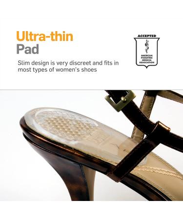 NatraCure Never Slip Gel Heel Cushion (1 Pair) - Self-Adhesive Pad for Women's Shoes - Relieves Pressure & Pain - Buy Online on GoSupps.com