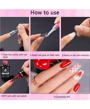 15 PCS Professional Nail Glue for Acrylic & False Nails - Super Bond Adhesive for Broken & Press on Nails - Buy Online on GoSupps.com