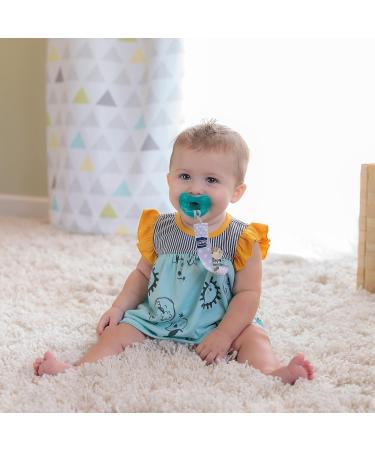 Chicco Universal Two in One Pacifier Clip/Holder with Soft Attachment Ring - Grey/White - Buy Online on GoSupps.com