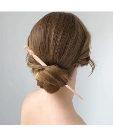 10 Pack Vintage Tortoise Shell Hair Forks - French Style Cellulose Acetate Hair Pins for Women and Girls - Buy Online on GoSupps.com