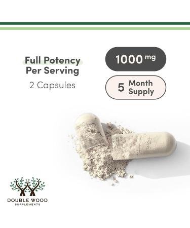 GABA Supplement (300 Capsules 1,000mg per Serving) Promotes Calm Relaxation and Supports Sleep (Vegan Safe Gluten Free Non-GMO)(Gamma Aminobutyric Acid) by Double Wood - Buy Online on GoSupps.com