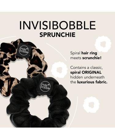Invisibobble Sprunchie 2 Pack - Original True Black & Purrfection | Stylish Hair Accessories - Buy Online on GoSupps.com