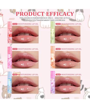FEXPDL 6PCS Lip Gloss Set Shimmer Lip Gloss Lip Oil Light Lip Gloss Set Cute Lipgloss Sets Kids Non-Stick cup Long Lasting Lip Kit for Women and Girls - Buy Online on GoSupps.com