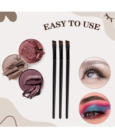 RMISODO 100-Piece Angled Eyebrow & Eyeshadow Brush Set - Professional Soft Cosmetic Brushes for Women - Black - Buy Online on GoSupps.com