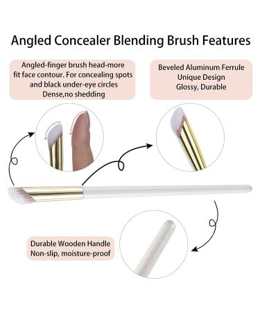 2 Pcs Angled Shading & Nose Contour Brushes Set for Dark Circles & Bronzer - Eye Makeup Brushes for Face - Buy Online on GoSupps.com