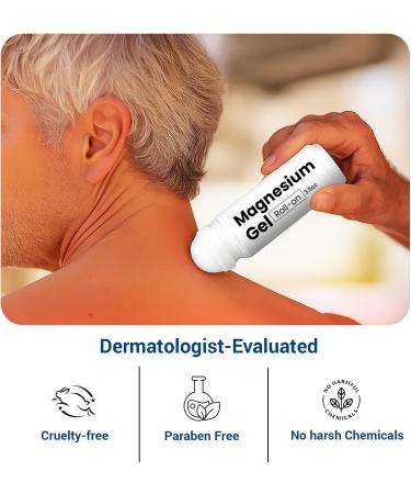 Magnesium Roll-On 3oz | Zechstein Magnesium + Arginine | Muscle & Joint Relief for Back Neck Legs & Feet | Improve Sleep Cycle Fast-Absorbing Paraben-Free - Buy Online on GoSupps.com