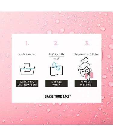 Erase Your Face Make-up Removing Cloths 4 Count by Danielle Enterprises - Buy Online on GoSupps.com