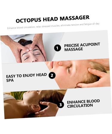 Goohochy Head Massager - Portable Therapeutic Stainless Steel Scalp Gua Sha Massage Device | Multifunctional Massage Tool for Relaxation - Buy Online on GoSupps.com