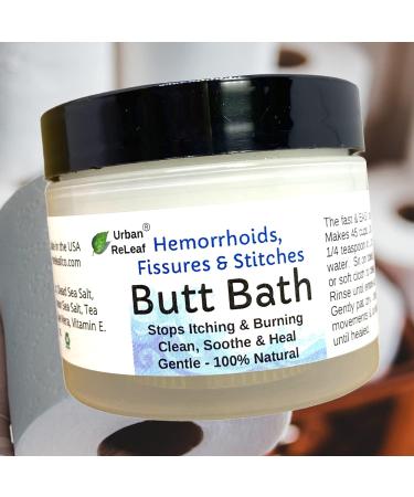 Urban ReLeaf Butt Bath - Fast Relief for Hemorrhoids, Fissures & Stitches with Healing Sea Salt - 100% Natural Solution to Stop Itching & Burning - Buy Online on GoSupps.com