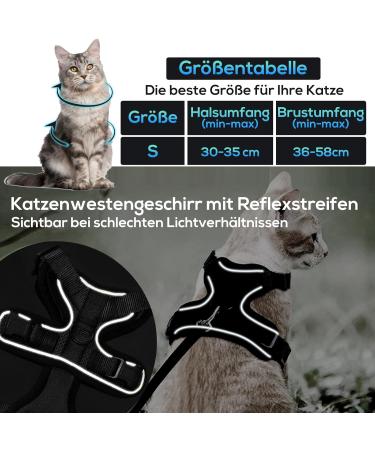 Schwartz S Cat Dishes with Leash - Premium Cat Harness for Maine Coons & Large Cats - Durable Cat Leash & Feeding Dish Combo - Buy Online on GoSupps.com