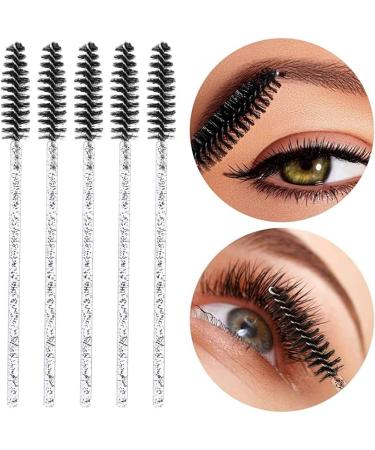 Eyelash Wands Disposable Mascara Wands Crystal Eye Brush Mascara Wand Thick Spoolie Eyelash Brush Spoolies for Lashes Extension eyelash brushes - Buy Online on GoSupps.com