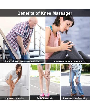 QUINEAR Heated Knee Massager Brace for Arthritis Pain Relief - 3 Modes & Intensities - Buy Online on GoSupps.com