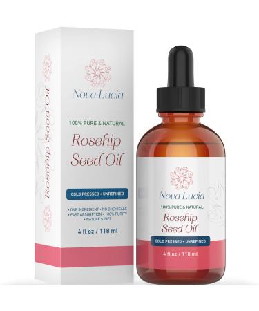 Rosehip Oil Organic Cold Pressed Moisturizer For Face Hair Skin Nails Acne Spot Treatment Stretch Mark Removal Acne Scar Removal Rose Hip Facial Serum Face Oil Hair Oil Face Serum Hair Treatment 4 oz