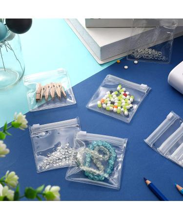 Pill Pouch Bags - 24 Reusable Zippered Clear Plastic Bags for Travel Medicine Storage and Organization - Buy Online on GoSupps.com
