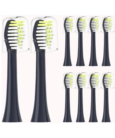 10 Pcs Toothbrush Replacement Heads Compatible with Philips Sonicare One Toothbrush HY1100/HY1200 Midnight Navy Blue BH1022/04 Generic Electric Tooth Brush Head fit for Philips One