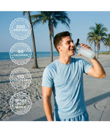 Wavy Whey Clear Protein Protein Water Peach Raspberry 20 Servings 20G Protein 100% Grass Fed Whey Protein Isolate 90 Calories Fitness Drink Supplement Nutrition - Buy Online on GoSupps.com
