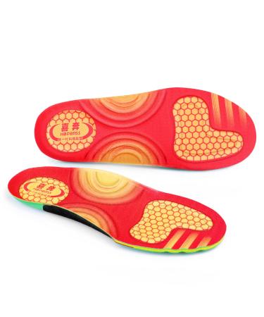 Hapenss Basketball Volleyball Shoes Insole Series Best for Ankle Arch Support Foot Insole for Men Women Designed for Breathable and Deodorization During Sports Mens 9-9 1/2 | Womens 11-11 1/2 Mens 9 - 9 1/2 | Womens 11 - 11 1/2