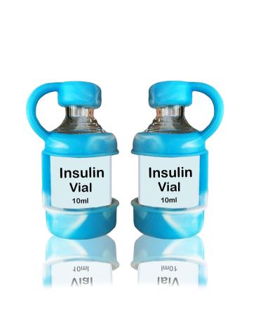 4ALLFAMILY Insulin Vial Protector for Kid Adult Dogs Protective Case for Your Insulina Small Vial Case Cover Travel Portable Vials Bottle Container Vial Sleeve Perfect Holder Diabetic (2 Pack Short) - Buy Online on GoSupps.com