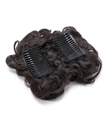 Buy Fashionable Dark Brown Undulating Hair Extensions - Wavy Voluminous Tendrils for Messy Buns & Updos - Buy Online on GoSupps.com