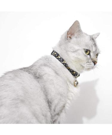2 PCS Breakaway Cat Collar Set with Bell - Cute Adjustable Kitten Collars in Blue and Black - Buy Online on GoSupps.com