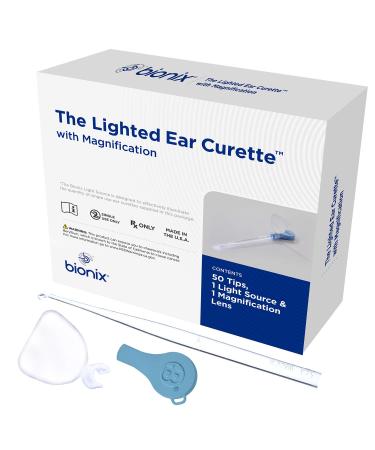 Bionix - Lighted CeraPik Ear Curette Tool Earwax Removal Tool Helps Remove Wax Buildup for Safe Earwax Removal Convenient & Easy-to-Use Ideal for Healthcare Providers Single-Use (52 Piece Set)