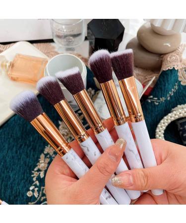 Professional 10-Part Make-Up Brush Set - High-Quality Synthetic Brushes for Foundation Powder & Eyeshadow - Perfect for Beginners & Cosmetics Enthusiasts - Buy Online on GoSupps.com