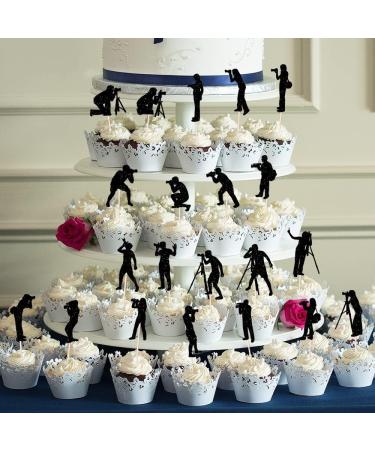 Photographer Happy Birthday Cake Topper-Camera Photographer Cupcake Topper-Birthday Party Cake Decorations (23-piece set) - Buy Online on GoSupps.com
