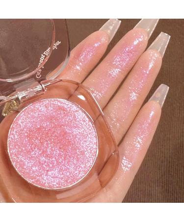 highlighter palette for face contour peach pink glitter high pigmentation long lasting ultra smooth eyeshadow for all skin - Buy Online on GoSupps.com