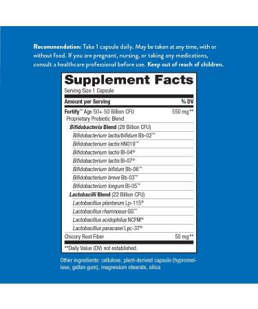 Natureâ€™s Way Fortify Extra Strength Probiotic 50 Billion - 30 Capsules with 11 Strains & Prebiotic - Buy Online on GoSupps.com