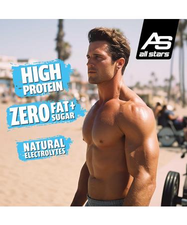 All Stars Clear Whey Isolate - Fruity Sugar-Free Protein Drink | 12 x 500ml Mixed Berry - Refreshing Low-Calorie Athletic Fuel - Buy Online on GoSupps.com