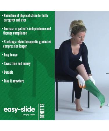 Easy Slide Open Toe Compression Sock Aid - Large Size | Stocking Donner Tool for Easy On Applicator | Compression Stockings Helper Device - Buy Online on GoSupps.com