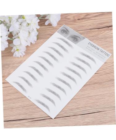 Housoutil 2pcs 3d Eyebrow Stickers Realistic Eyebrow -like Imitation Eyebrow Template 6d Eyebrow Trimming - Buy Online on GoSupps.com