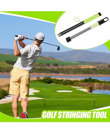 2-Piece Golf Putting Aid String with Pegs for Alignment and Training - Indoor Practice Guide Line for Perfect Putting - Green - Buy Online on GoSupps.com