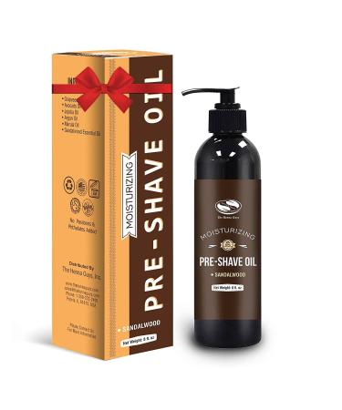 8 fl. Oz, Sandalwood Pre Shave Oil for Men, Premium Pre Shave Oil, Excellent Shaving oil for Men, Works with Straight or Safety Razor - Also works as Beard Conditioning Oil - Buy Online on GoSupps.com