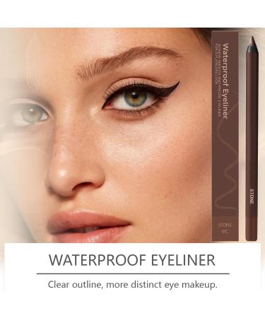 Eyeliner pencil 2 in 1 eyebrow pencil 24 Hour Waterproof Eyeliner Pen Smudgeproof Cosmetic Makeup Precision Defining Pen for Women Girls Daily Use Travel - Buy Online on GoSupps.com