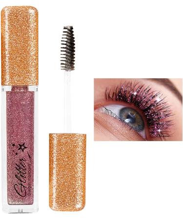 Glitter Lash Mascara Colored Glitter Mascara Sparkly Diamond Mascara Waterproof Long Lasting Eyelash for Women Glitter Eye Lash Mascara Lash Makeup for Wedding 4 - Buy Online on GoSupps.com