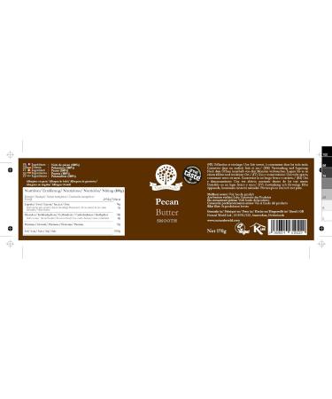 Nutural World Creamy Pecan Butter - 170g | Rich Healthy Spread for Baking and Snacking | International Shipping Available - Buy Online on GoSupps.com