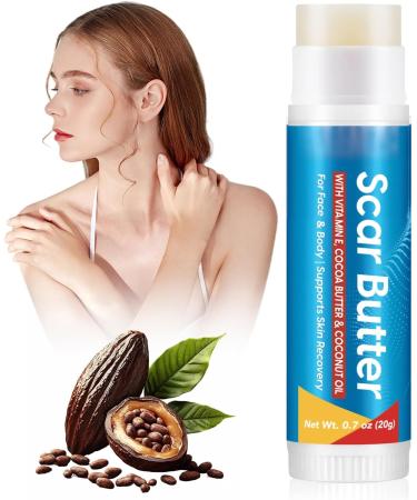 Scar Care Stick 20g Non-Sticky Skin Care | Body Cream Butter Stick for Scars Burn | For Hands Legs Knees Neck Burn Buttons Women Face Body - Buy Online on GoSupps.com