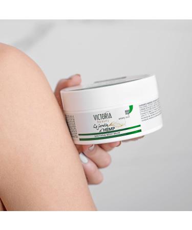 Victoria Beauty Body Butter with Hemp Oil | Nourishing Cream for Dry Skin | Family-Friendly | Jardin d'Hemp (200 ml) - Buy Online on GoSupps.com