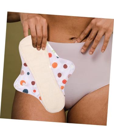 Reusable Bamboo Charcoal Menstrual Pads - Absorbent Panty Liners for Women - 4pcs Assorted Colors - Buy Online on GoSupps.com