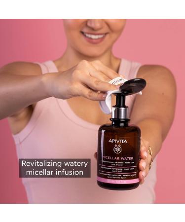 Apivita Micellar Cleansing Water 300ml - Gentle & Effective Makeup Remover for All Skin Types - Buy Online on GoSupps.com