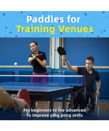 Ermete 4 Player Ping Pong Paddles Set with ITTF Approval Rubber - Includes 8 Balls, Storage Case - Portable Indoor & Outdoor Table Tennis Kit - Buy Online on GoSupps.com