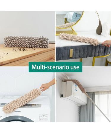 Adjustable Telescopics Dusters Dusting Brush with Washable Pad for Home Cleans Soft Heads - Buy Online on GoSupps.com