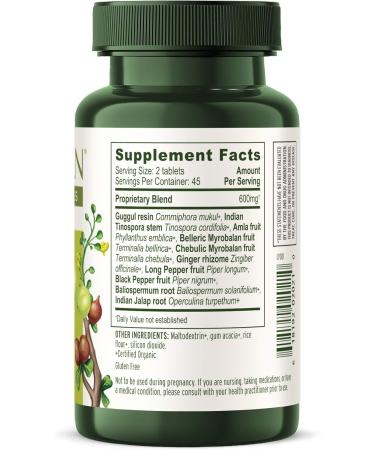 Banyan Botanicals Kaishore Guggulu - Organic Joint Support Supplement | Non-GMO Vegan | 90 Tablets for Healthy Joints & Muscles | Sustainably Sourced - Buy Online on GoSupps.com