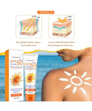 Sun Cream SPF 50 Suncream For High Sun Protection SPF 50 Face Moisturiser Waterproof Sun Cream Against UVA & UVB Sun Lotion Sunscreen For Daily Use Travel (Type1) - Buy Online on GoSupps.com