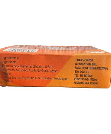 Jabon Diosa Hebe Carrot Soap 100g - Nourishing Natural Soap for Radiant Skin | International Shipping Available - Buy Online on GoSupps.com