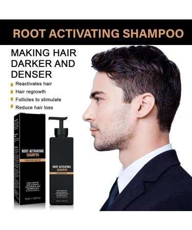 Spartan Root Activator & Hair Thickening Shampoo - Reverse Grey Hair, Reduce Thinning, Promote Hair Regrowth - Men & Women - Darkening Treatment - Buy Online on GoSupps.com