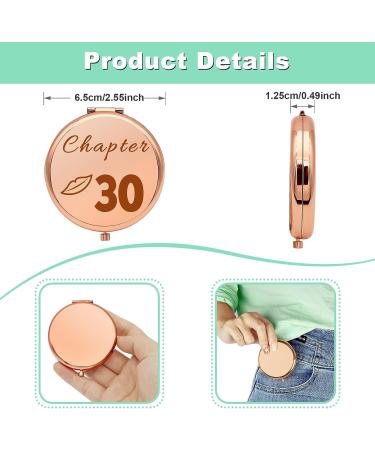 30th Birthday Gifts for Women - Compact Makeup Mirror for Friend, Sister, Daughter - Happy 30th Birthday Gift Idea - Folding Mirror for Her - Buy Online on GoSupps.com