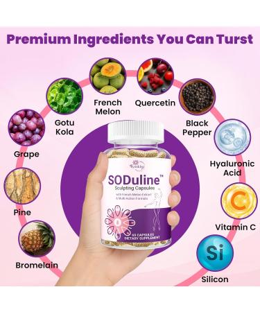 Anti Cellulite Supplement SODuline Sculpting Capsules with French Melon SOD & Phyto Beadlets Cellulite Reduces Cellulite Remover for Legs Skin Smoothing & Thighs Collagen Supplements 60 Caps 60 Count (Pack of 1) - Buy Online on GoSupps.com