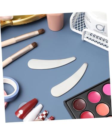 MUSISALY 2pcs Cosmetic Spatula Mask Spa Mini Spoon Facial Makeup Spatula Face Cream Scoop Rod Stainless Steel - Buy Online on GoSupps.com